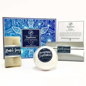 Personalised Zodiac Bath Bomb Pamper Gift Set - Bathe Beneath the Stars!